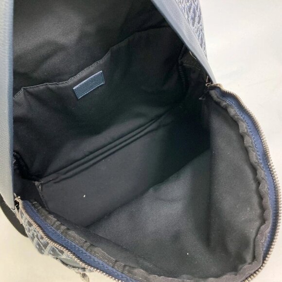Dior Trotter Oblique Backpack Canvas/Leather Navy - Picture 6 of 10